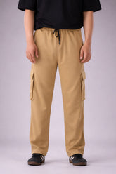 Khaki Interlock Cargo Trouser