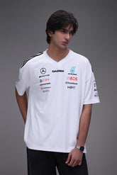 Mercedes F1 inspired oversized jersey Pakistan front view