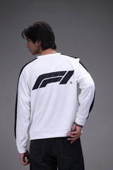 full sleeve F1 jersey white front male model Pakistan