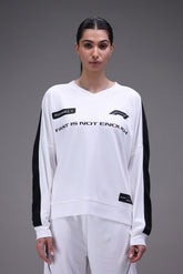 Formula 1 White Full Sleeves jersey female model