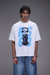 George russel mercedes f1 boxy fit oversized graphic t shirt Pakistan streetwears front