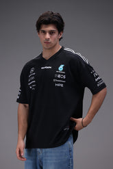 Mercedes amg petronas formula 1 team F1 black jersey 2026 front male model Pakistan