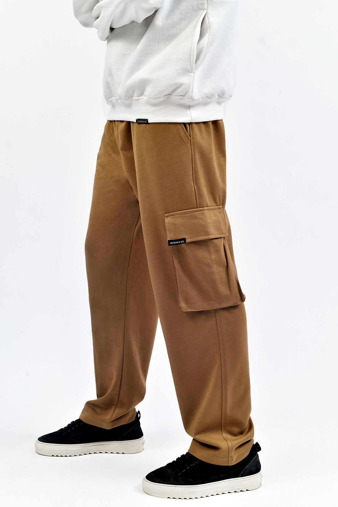 Daigen Khaki Interlock Cargo Trouser – Daigen & Co.
