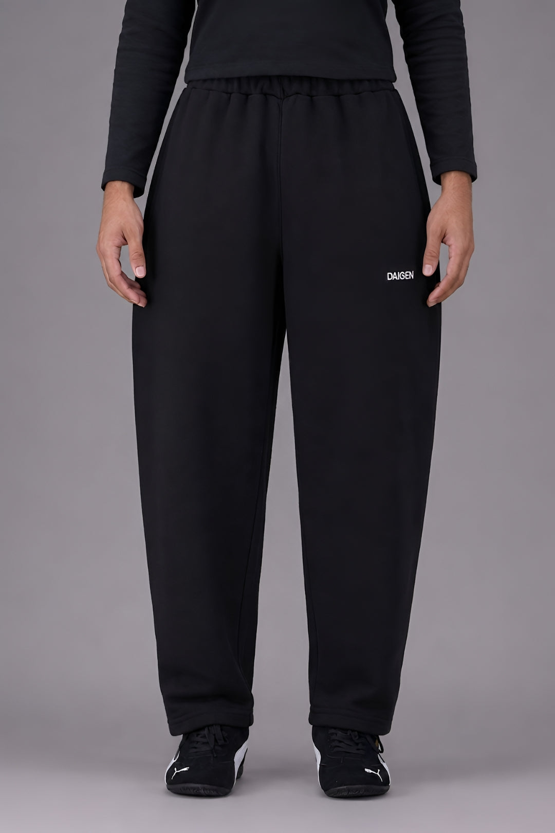 Barrel Fit Silhouette Trouser