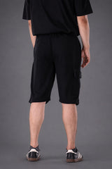 Interlock Black Cargo Shorts