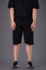 Interlock Black Cargo Shorts