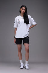 Mercedes AMG Petronas F1 jersey white front female model Pakistan