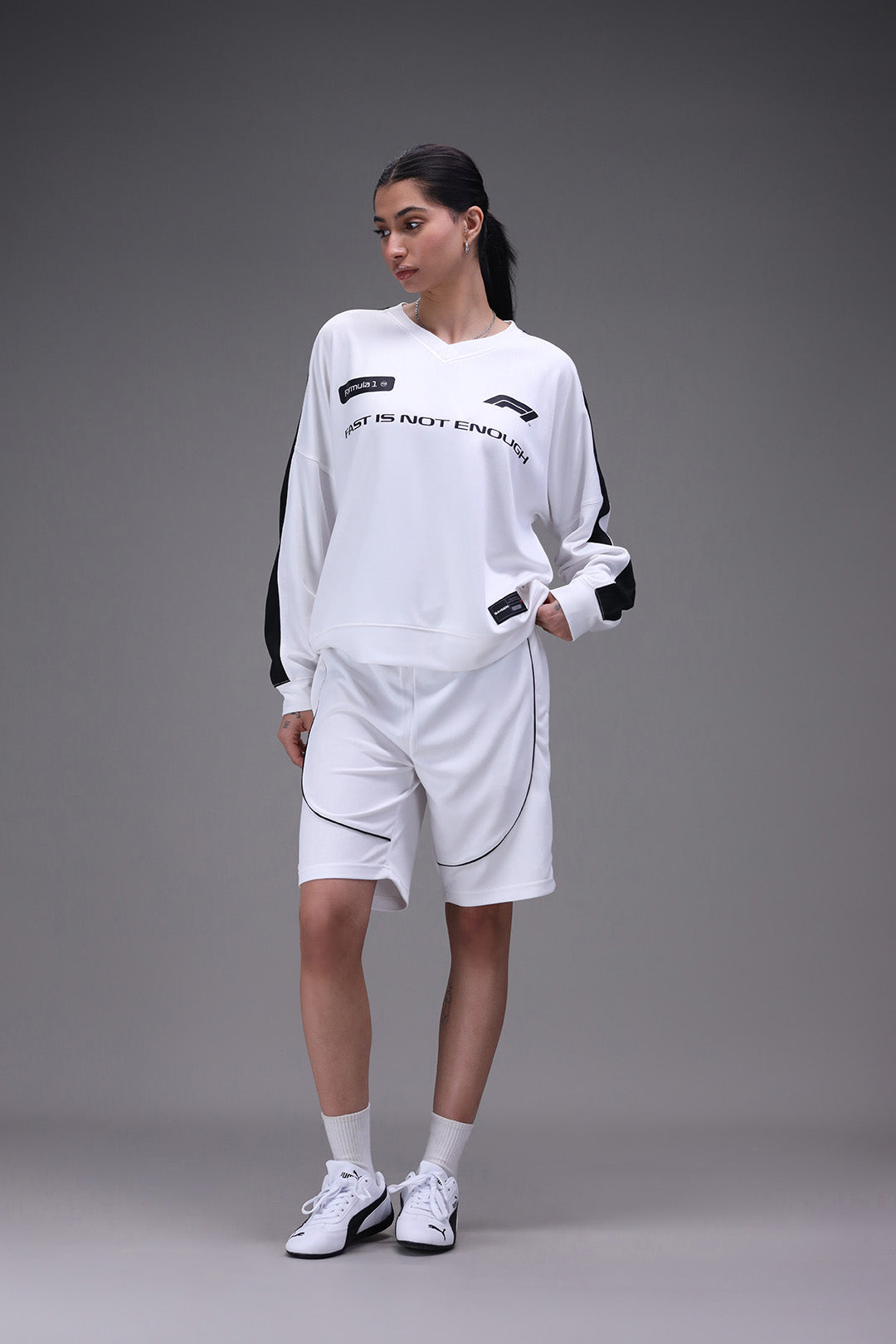 Daigen Forumla 1 Full Sleeves Dri-Fit White Jersey – Daigen & Co.