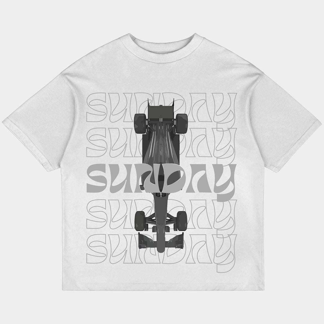Sunday F1 Oversized White Tee