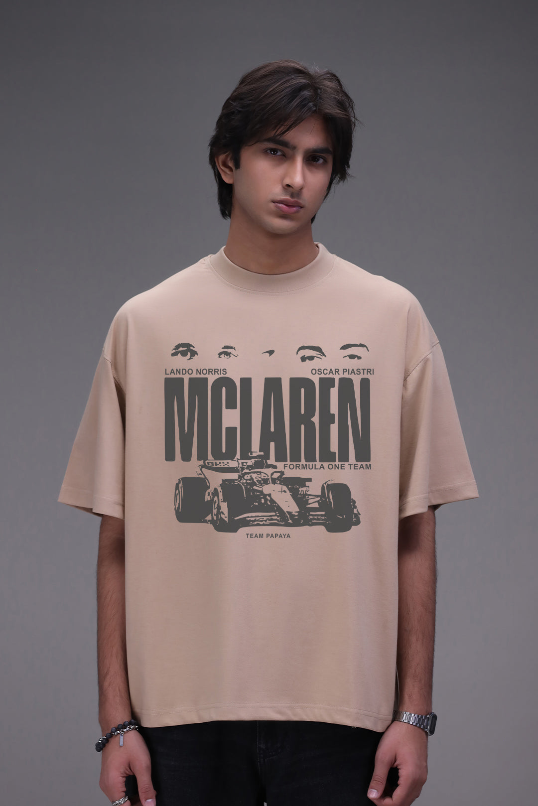 Team Papaya Mclaren Boxy Fit T-shirt