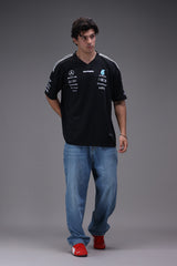 Mercedes F1 black jersey 2026 front male model Pakistan