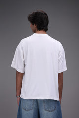 boxy fit t shirt back male model Pakistan oversized